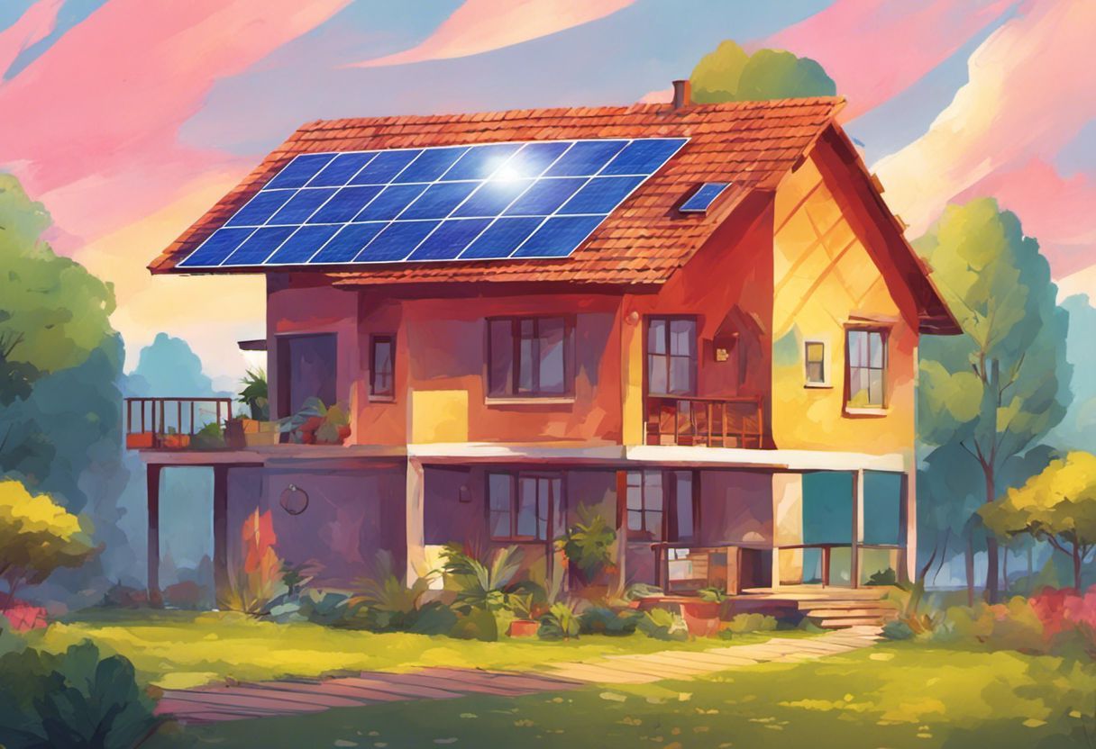 Habitation verte propulsée par l'énergie solaire