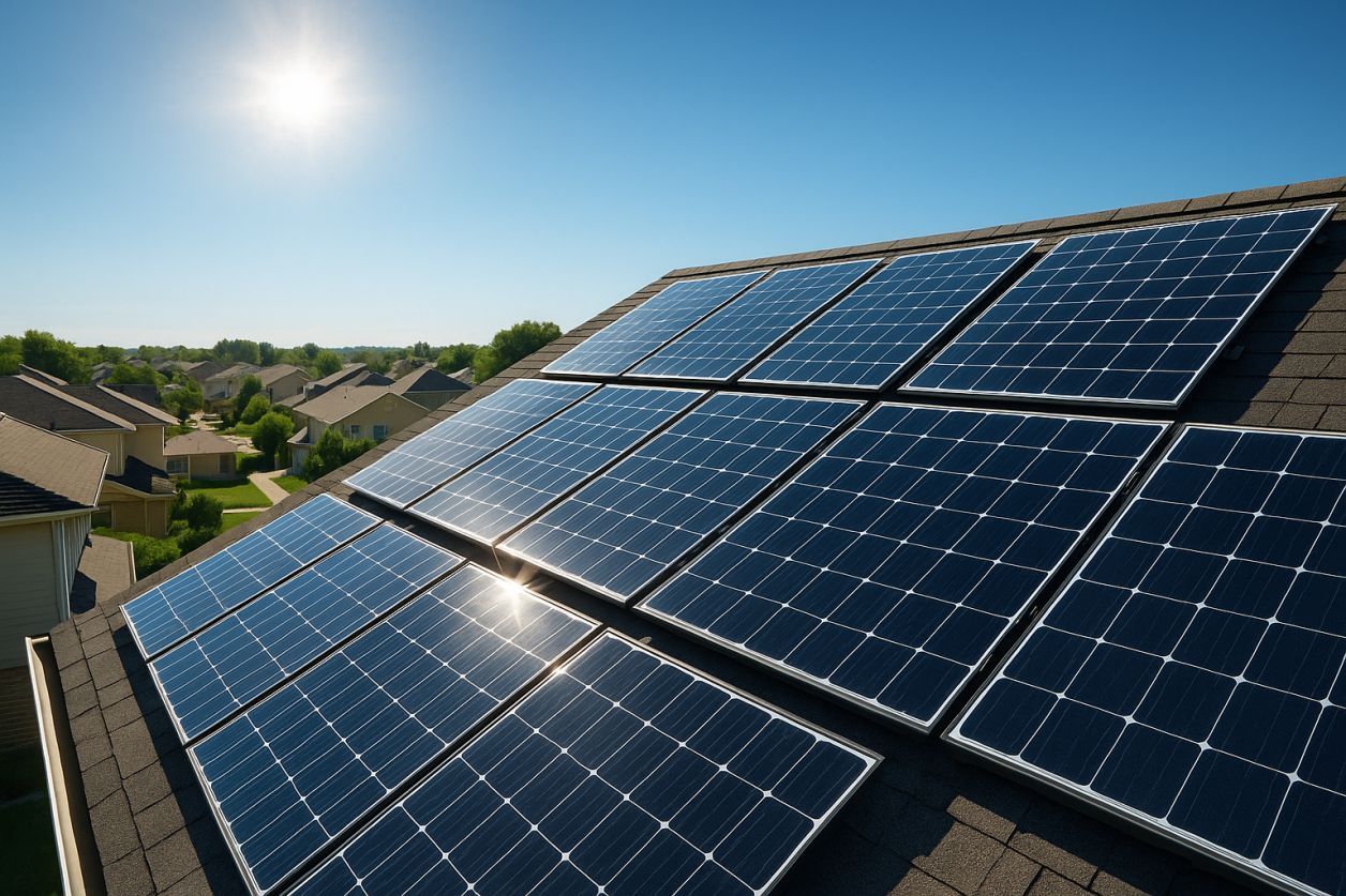 Revendre son électricité : les panneaux solaires clés